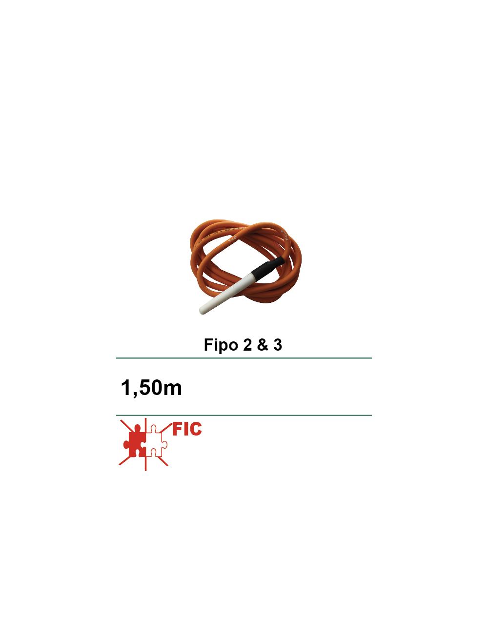 Sonde de température FIC FIPO 2 et 3 L:1,5m