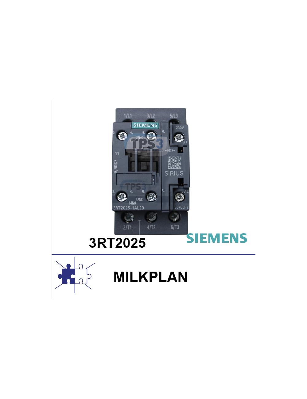 Contacteur Sirius 3RT2025 1NO+1NC  230V
