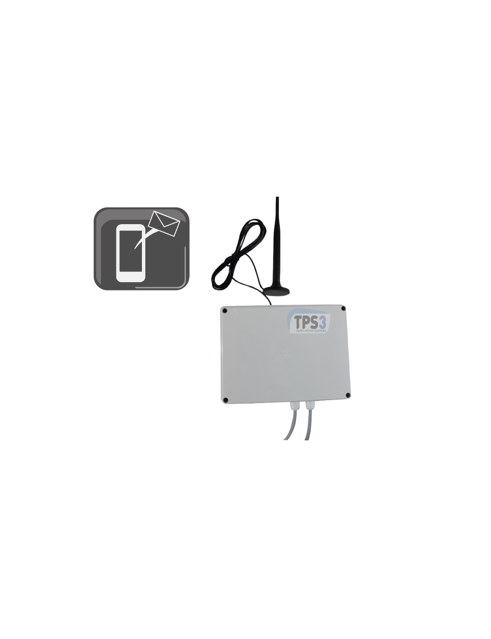 Coffret transmetteur GSM SMS précablé pour Vigilait Coffret transmetteur GSM SMS précablé pour Vigilait