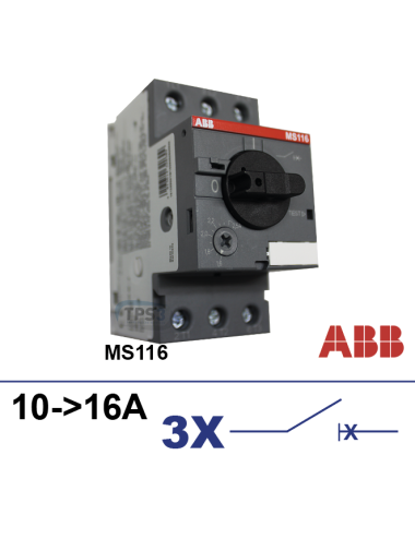 Disjoncteur moteur MS116 10-16A