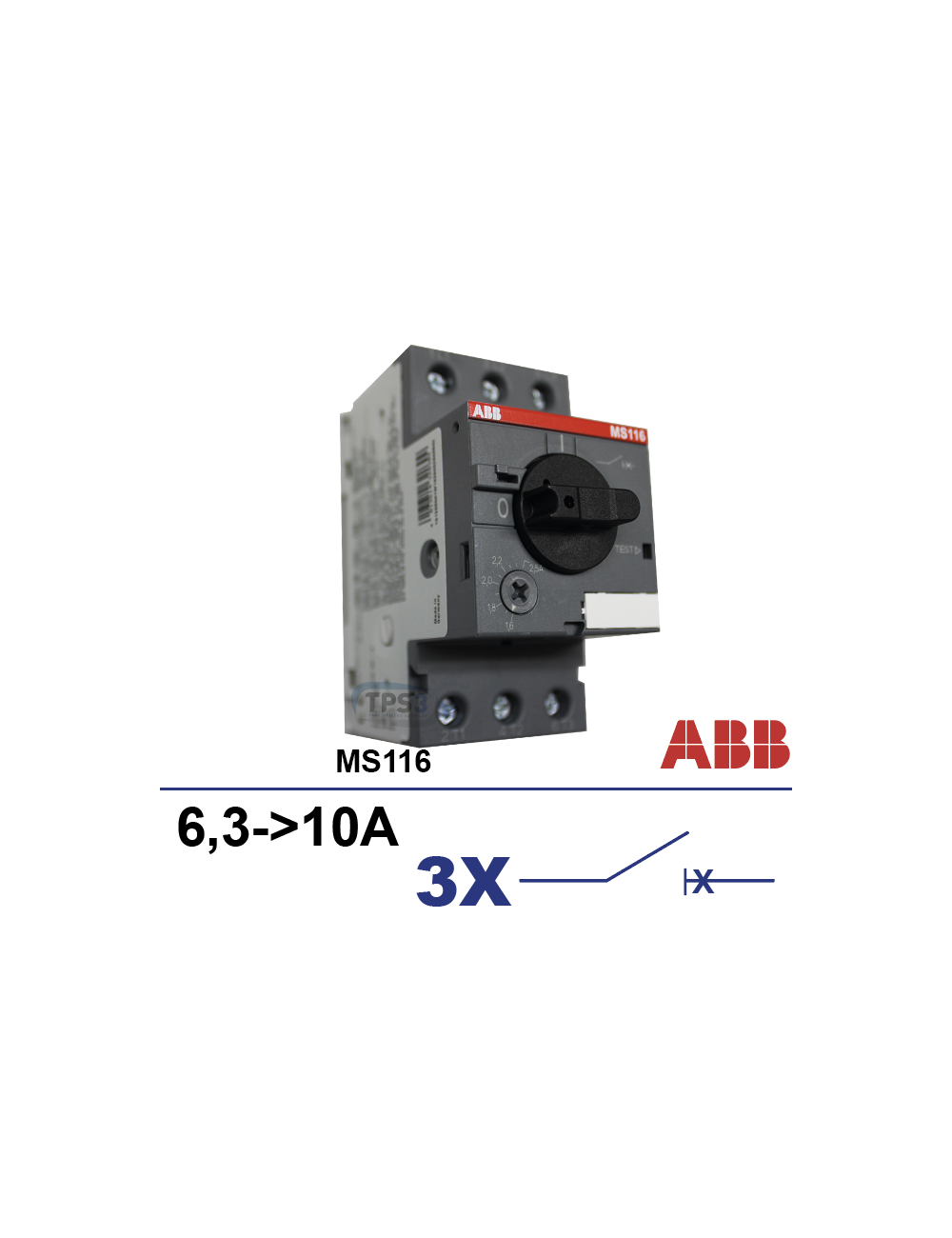 Disjoncteur moteur MS116 6,3-10A