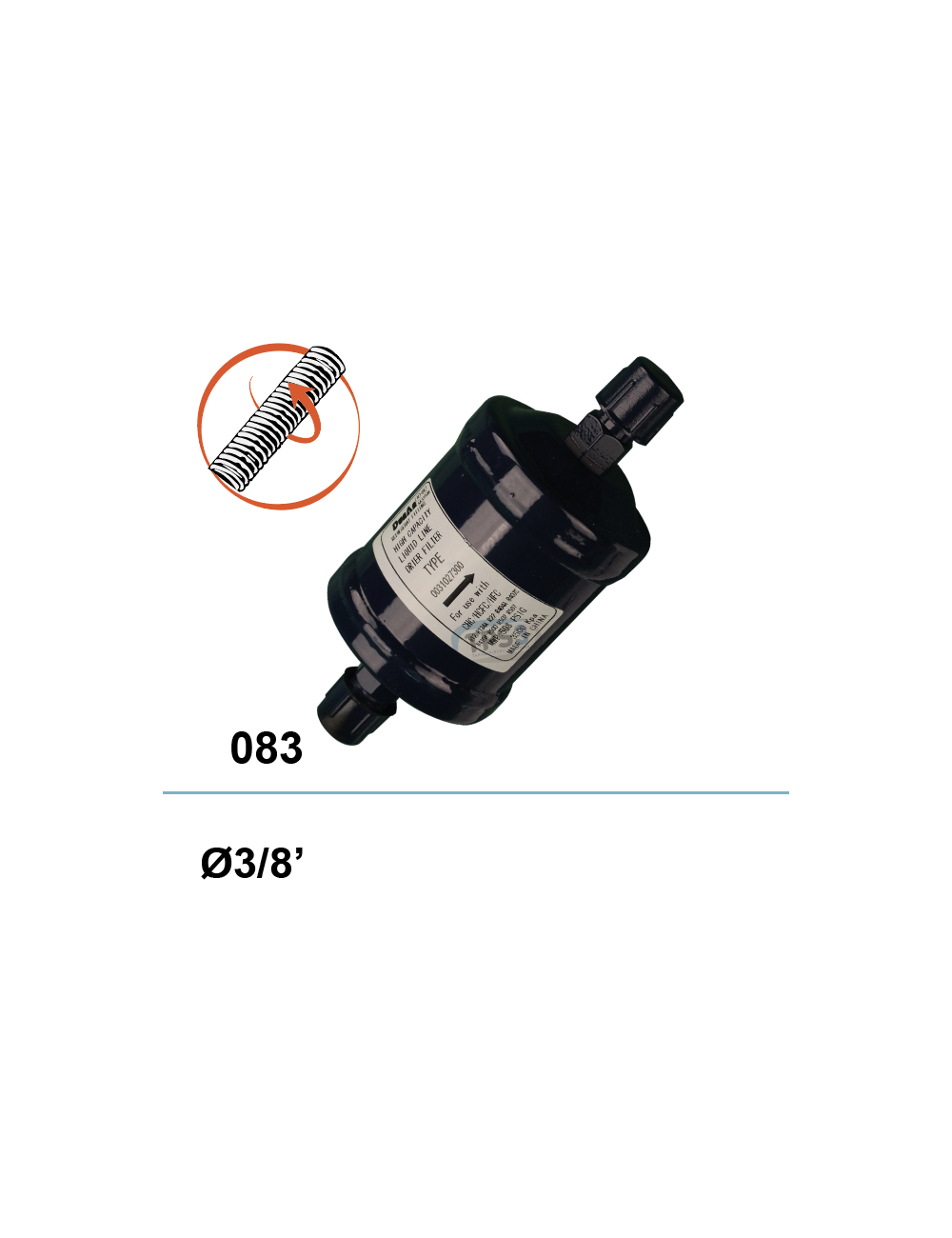 Déshydrateur 083 Ø 3/8, à visser Déshydrateur 083 Ø 3/8, à visser