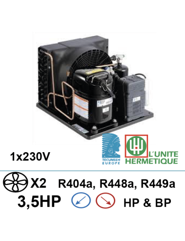Groupe frigorifique 230V 3ch compresseur piston