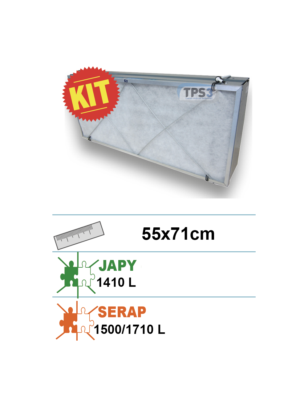 Filtre complet 51x55 Filtre complet 51x55
