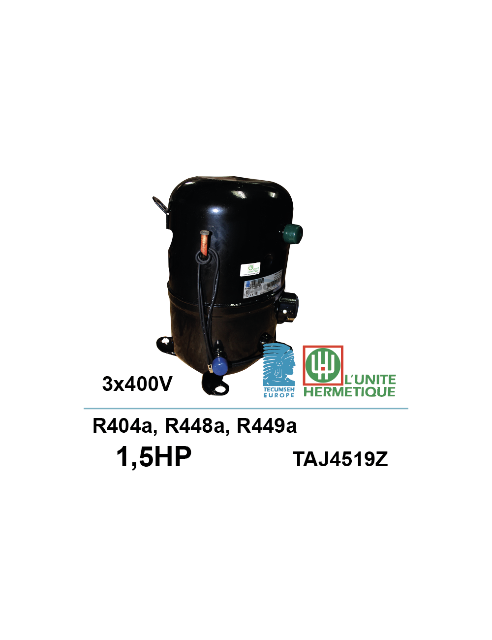 Compresseur UH FH2 4524Z-XG 2Ch + sachet vanne