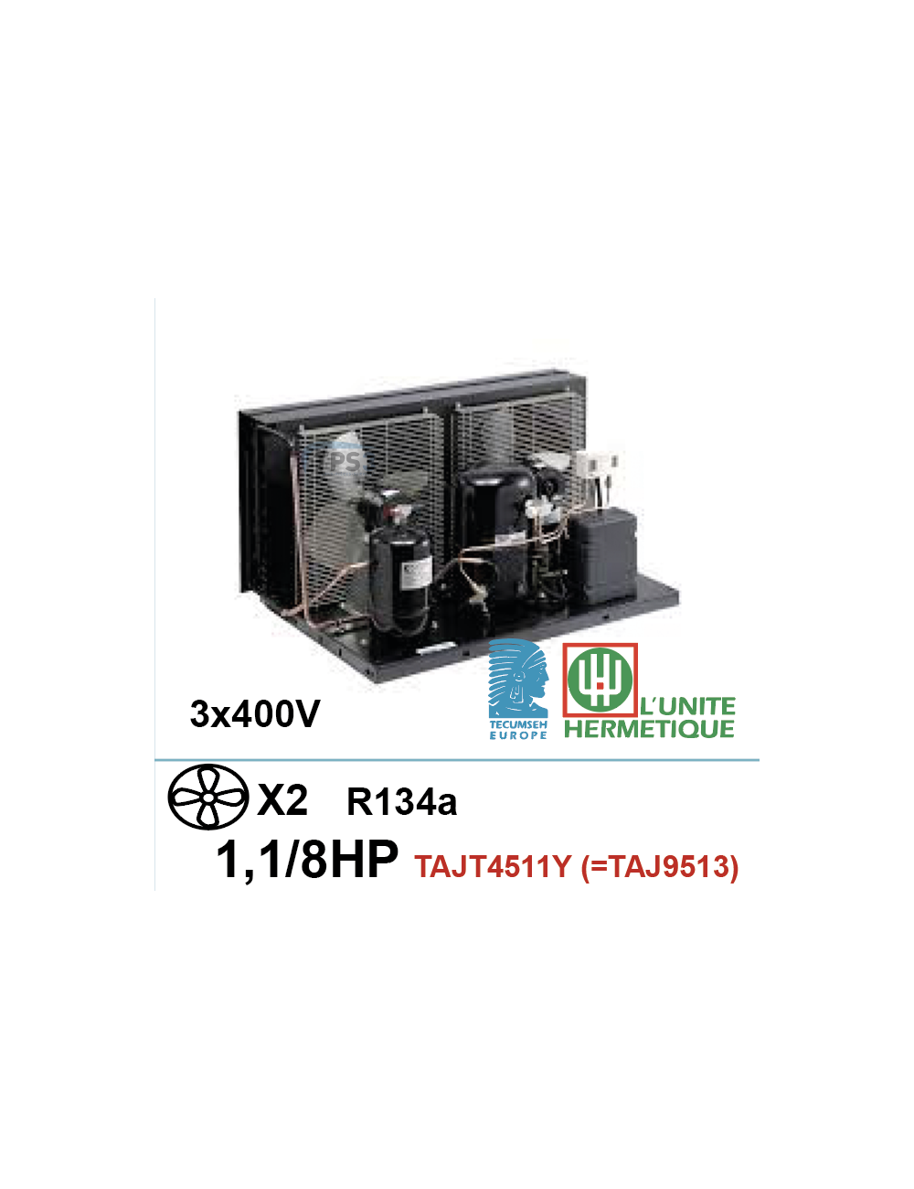 Groupe frigorifique UH TAJT4511Y R134a 1.1/8Ch (:TAJ9513)