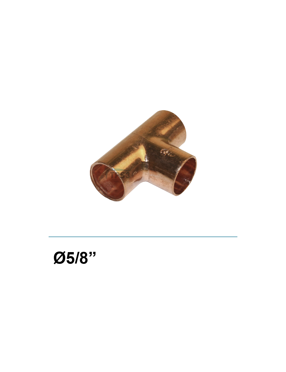 Té cuivre égaux femelle 5/8'' Té cuivre égaux femelle 5/8''