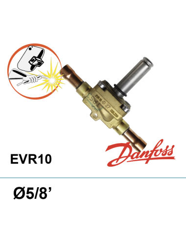 Corps électrovanne fréon Danfoss EVR10 5/8 à braser