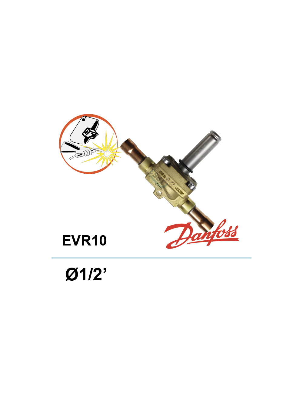 Corps d'électrovanne fréon EVR10 à braser Corps d'électrovanne fréon EVR10 à braser