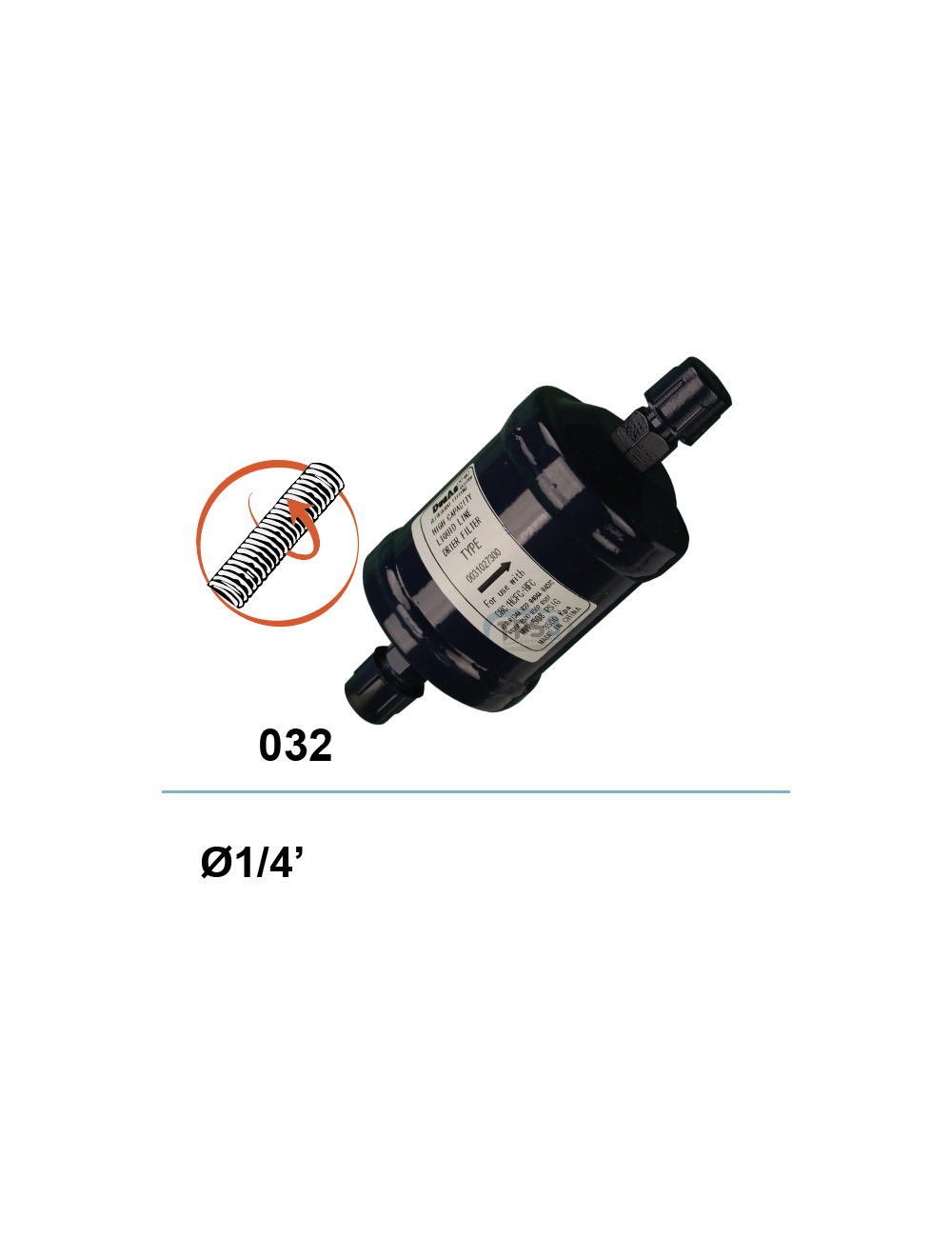 Déshydrateur 032 Ø 1/4, à visser Déshydrateur 032 Ø 1/4, à visser
