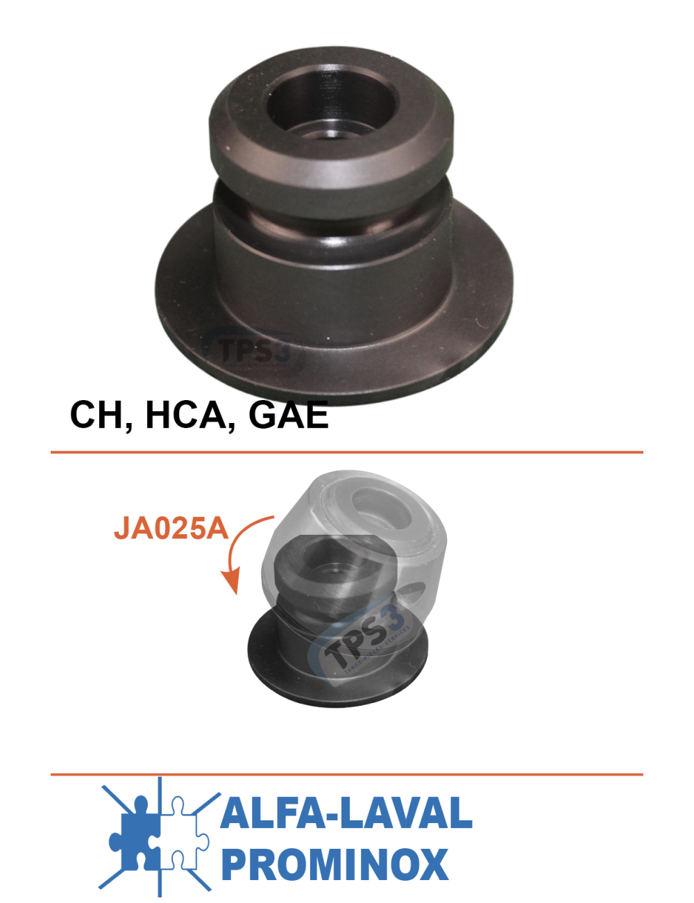 Pivot pour couvercle adaptable CH et HCA Pivot pour couvercle adaptable CH et HCA