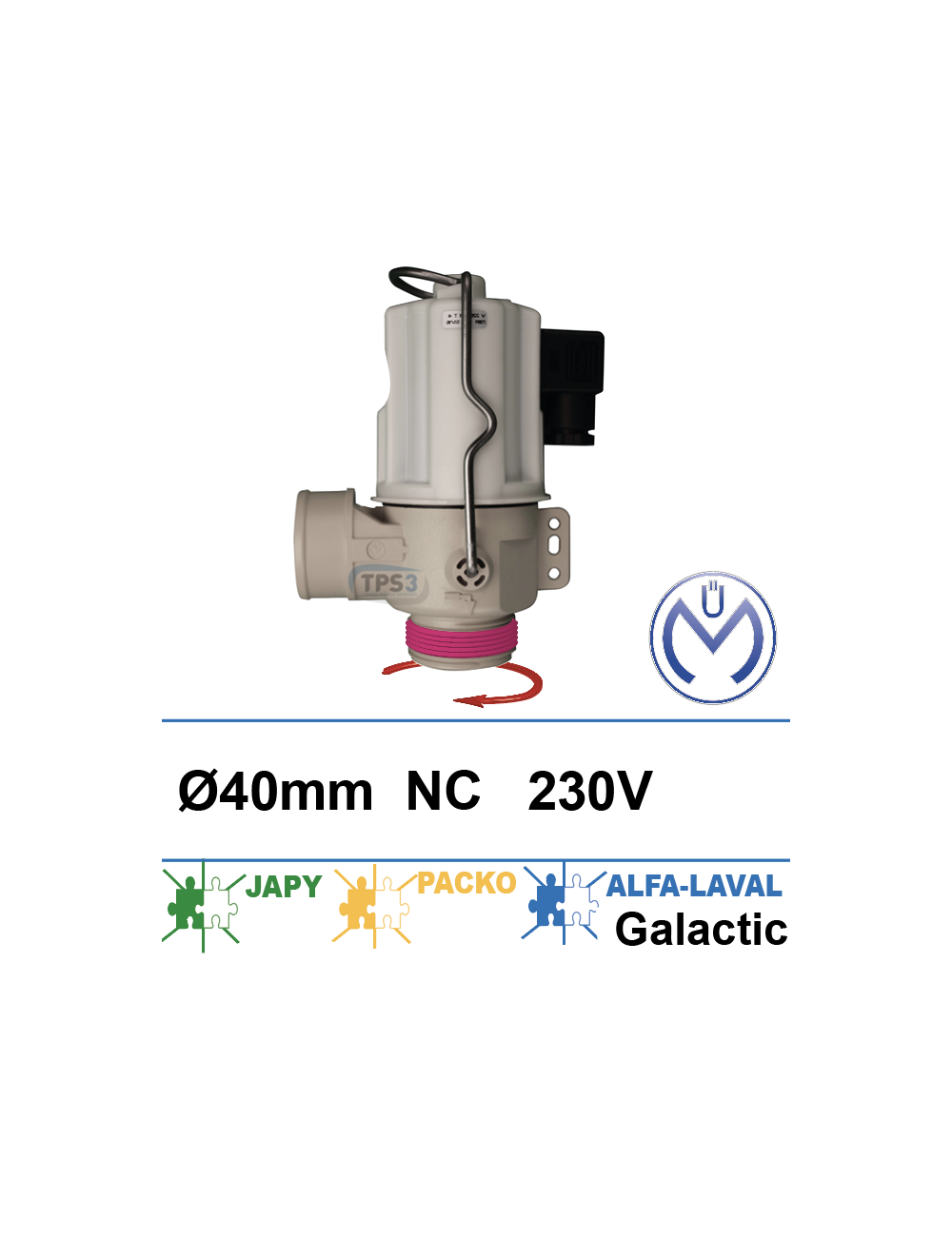 Electrovanne de vidange Müller 230V NF DN 40 lisse/fileté Electrovanne de vidange Müller 230V NF DN 40 lisse/fileté