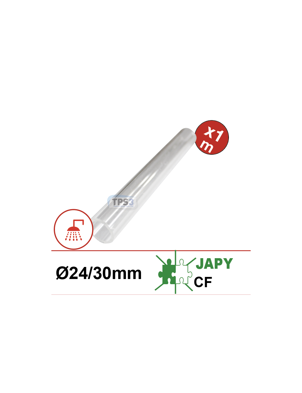 Tube acryglass Ø24/30 au mètre Tube acryglass Ø24/30 au mètre