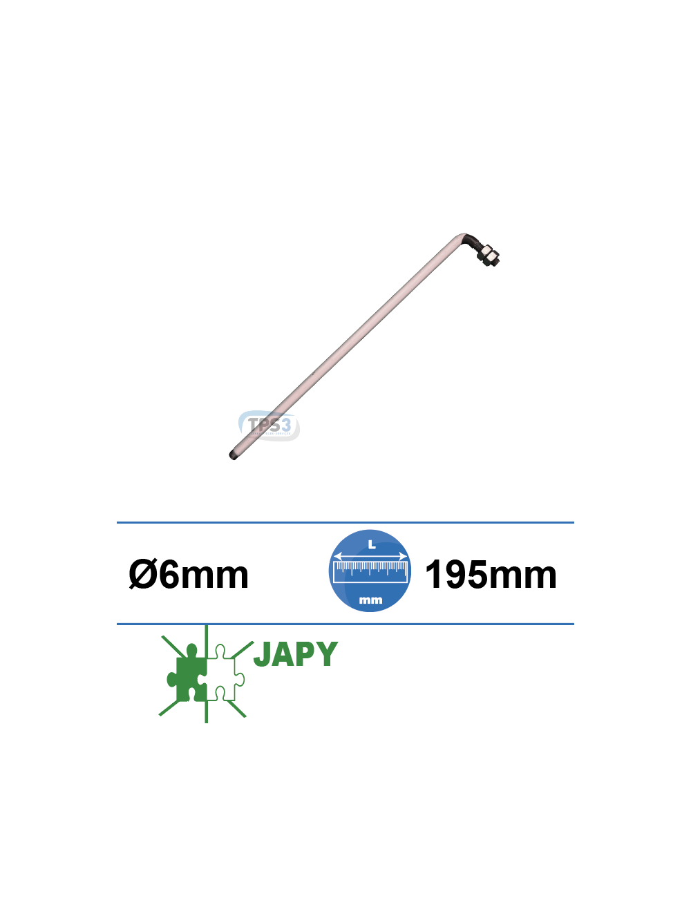 Sonde de niveau rilsanisée Ø6 x 195 mm Sonde de niveau rilsanisée Ø6 x 195 mm