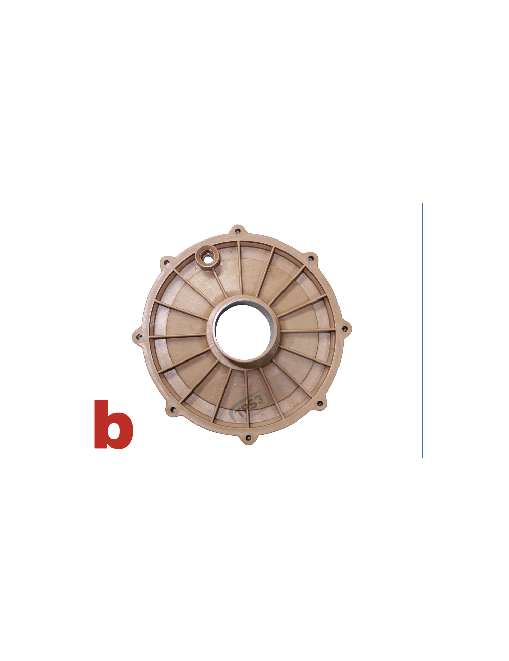 Flasque avant pour pompe de lavage TPS 50-37 Flasque avant pour pompe de lavage TPS 50-37