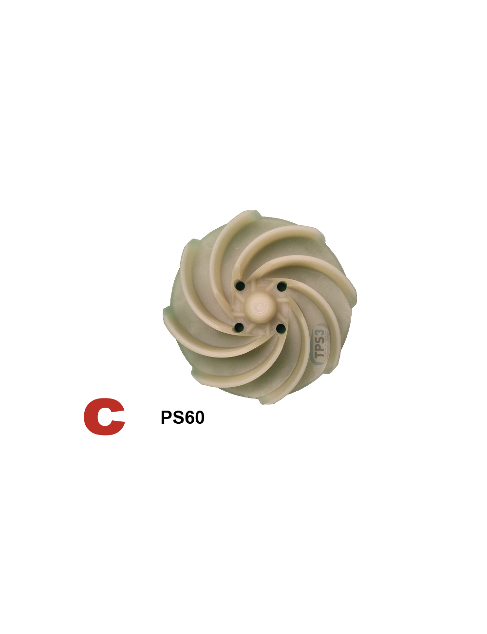 Impulseur pour pompe de lavage Hanning PS60/PS15 Impulseur pour pompe de lavage Hanning PS60/PS15