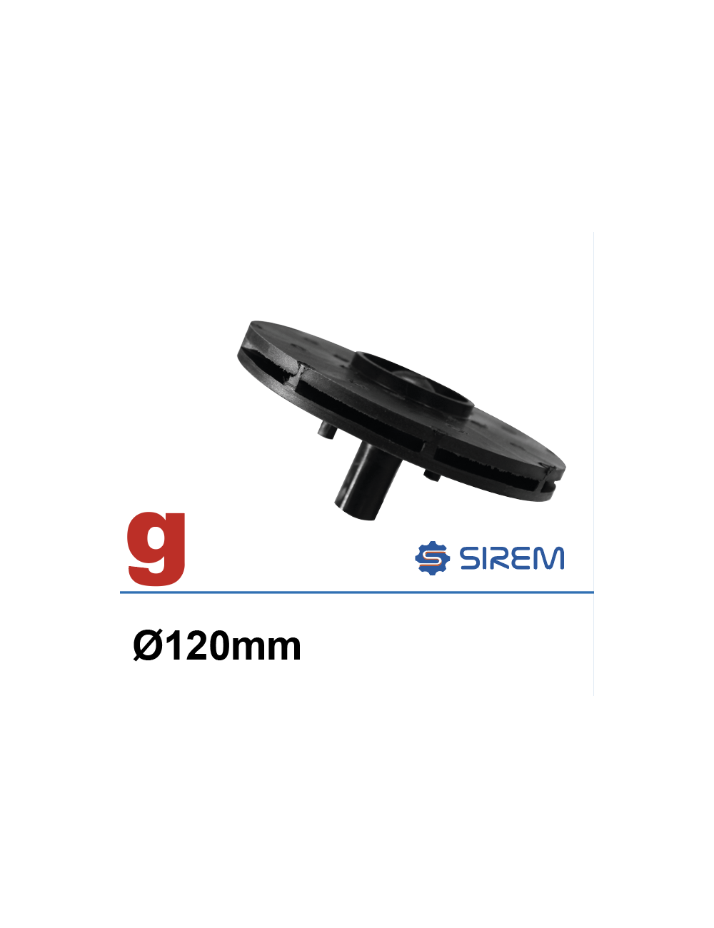 Impulseur pour pompe de lavage Sirem PX Impulseur pour pompe de lavage Sirem PX
