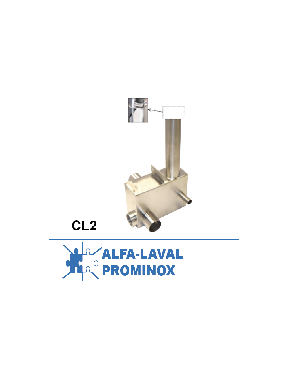 Boitier inox raccordement pompe CL2 Boitier inox raccordement pompe CL2
