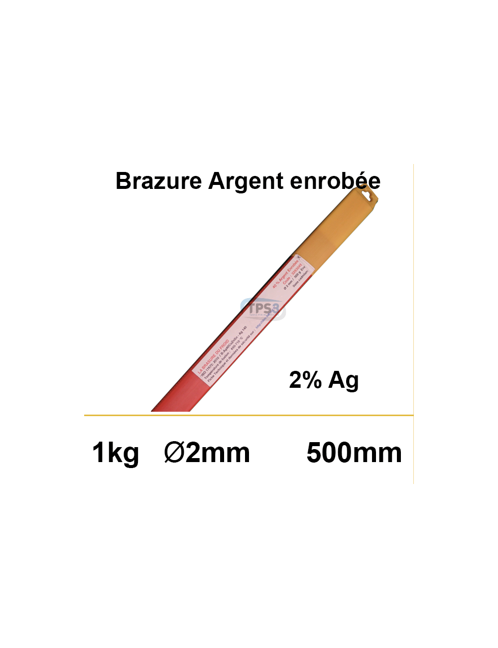 Brasure Argent 2%  (la boite de 1KG)
