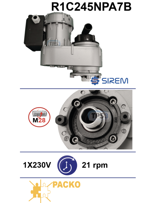Motoréducteur R1C245NPA7B 230V 21tr/mn