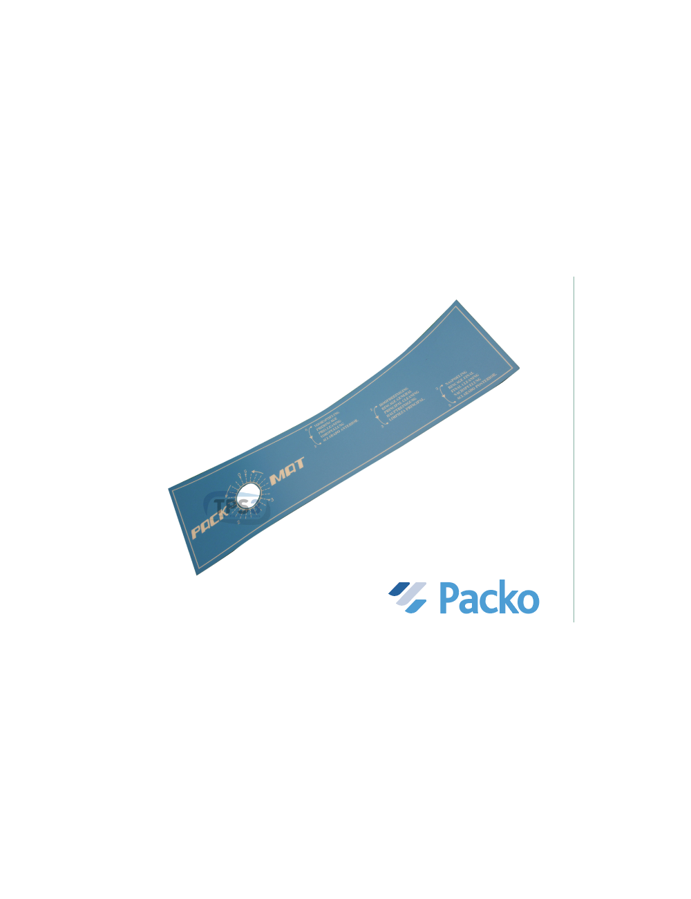Plastron autocollant programme de lavage PCV4