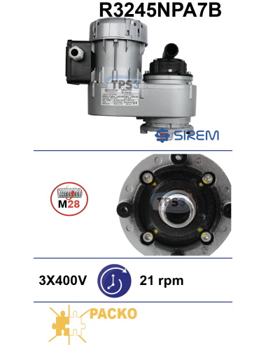 Motoréducteur R3245NPA7B 3x380V 21tr/min