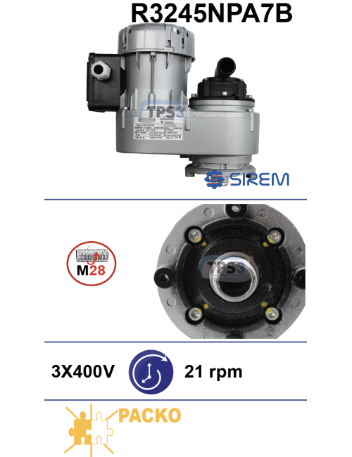 Motoréducteur R3245NPA7B 3x380V 21tr/min