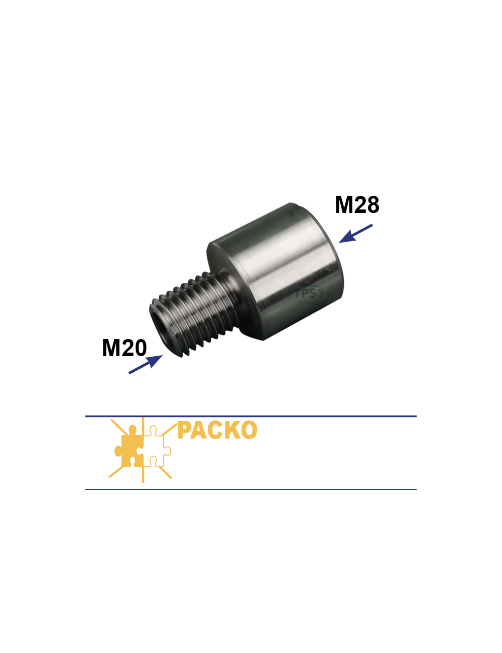 Réduction pour pale agitateur M28-F à M20-M Réduction pour pale agitateur M28-F à M20-M