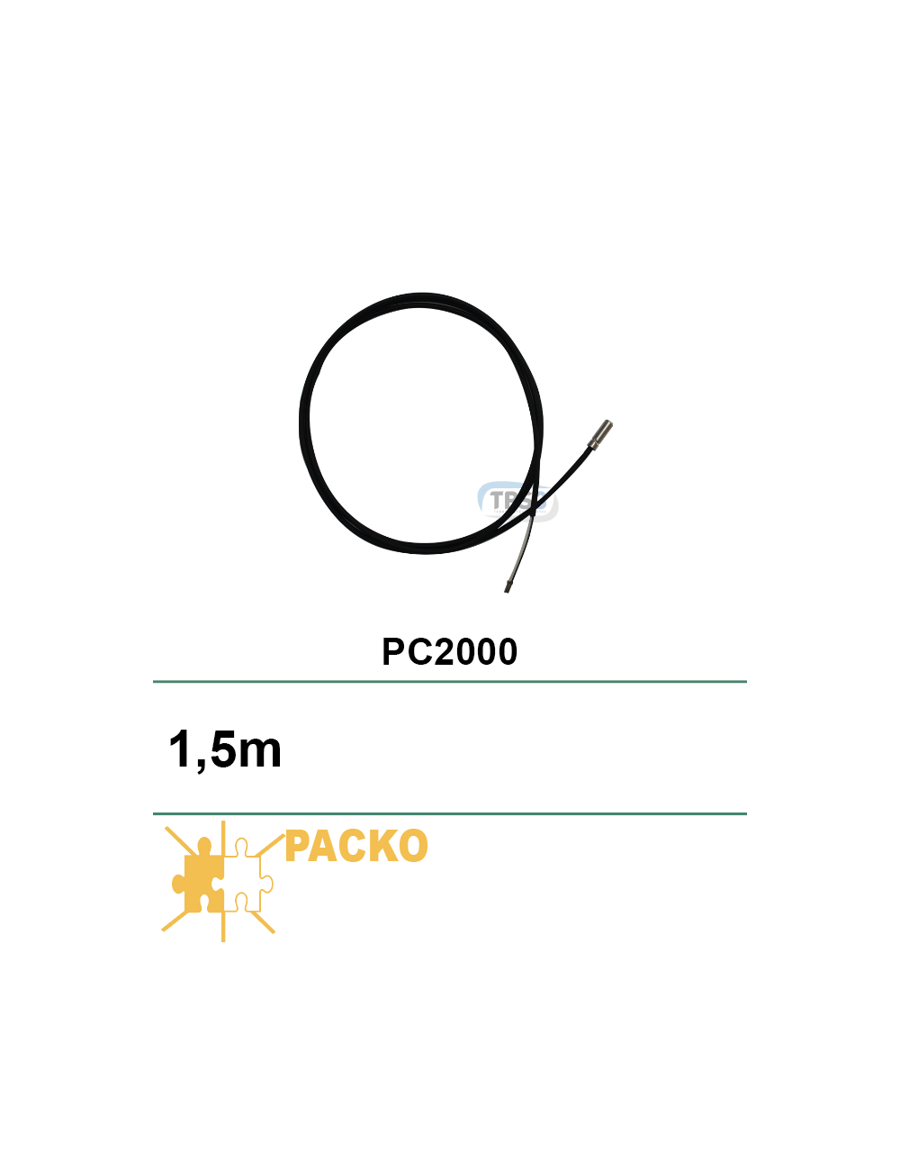 Sonde de température Packo PC2000 L:1.5m