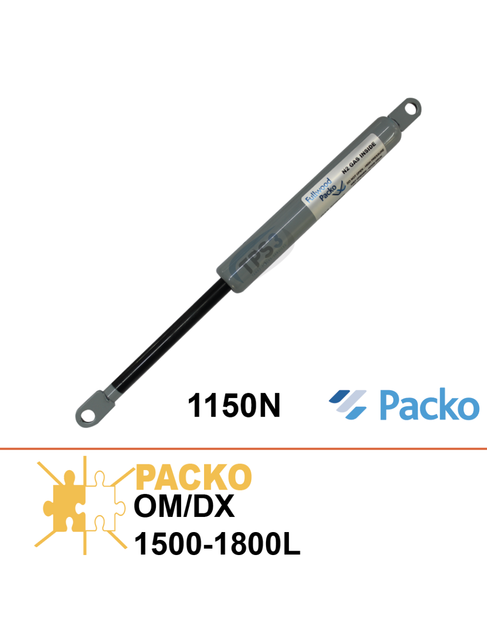 Verin pour couvercle tank Packo OM/IB-DX 1500-1800L (1150N) Verin pour couvercle tank Packo OM/IB-DX 1500-1800L (1150N)