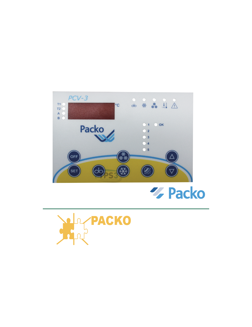 Plastron autocollant clavier PCV3