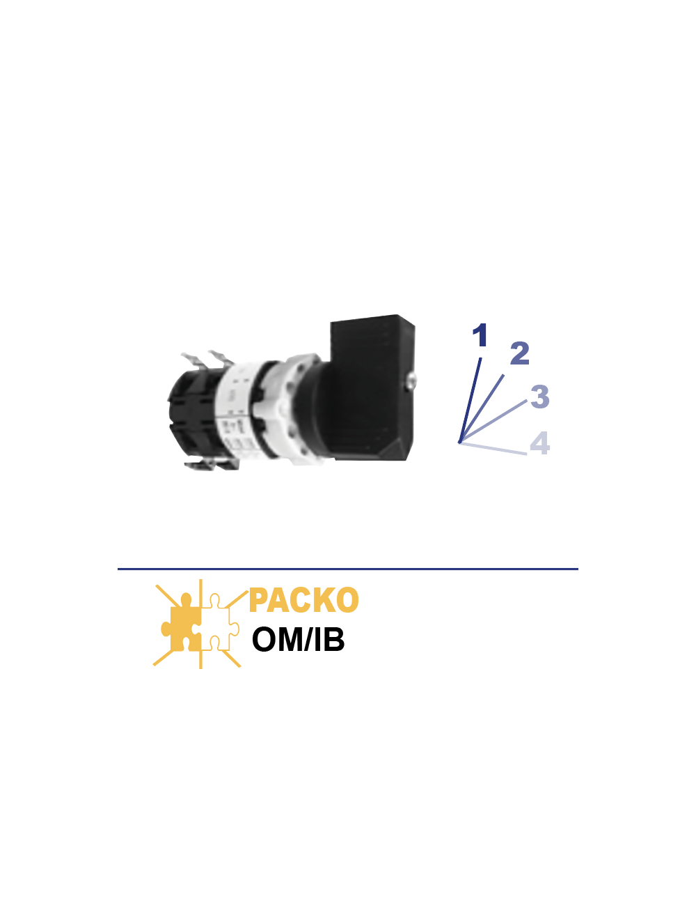 Interrupteur 4 positions Packo OM/IB Interrupteur 4 positions Packo OM/IB