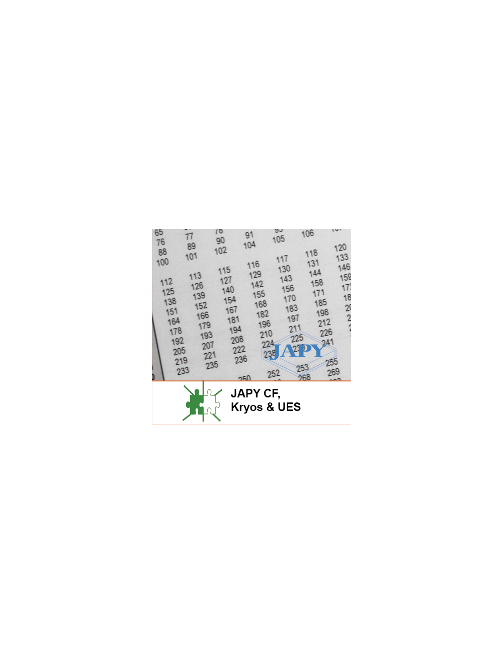 Barème de jauge Japy UE- CF-KRYOS
