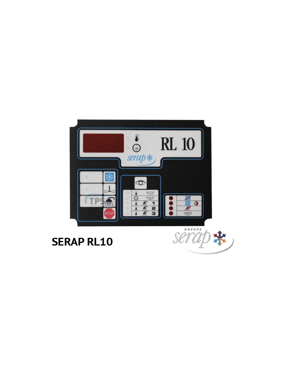 Plastron autocollant clavier Serap RL10 Plastron autocollant clavier Serap RL10