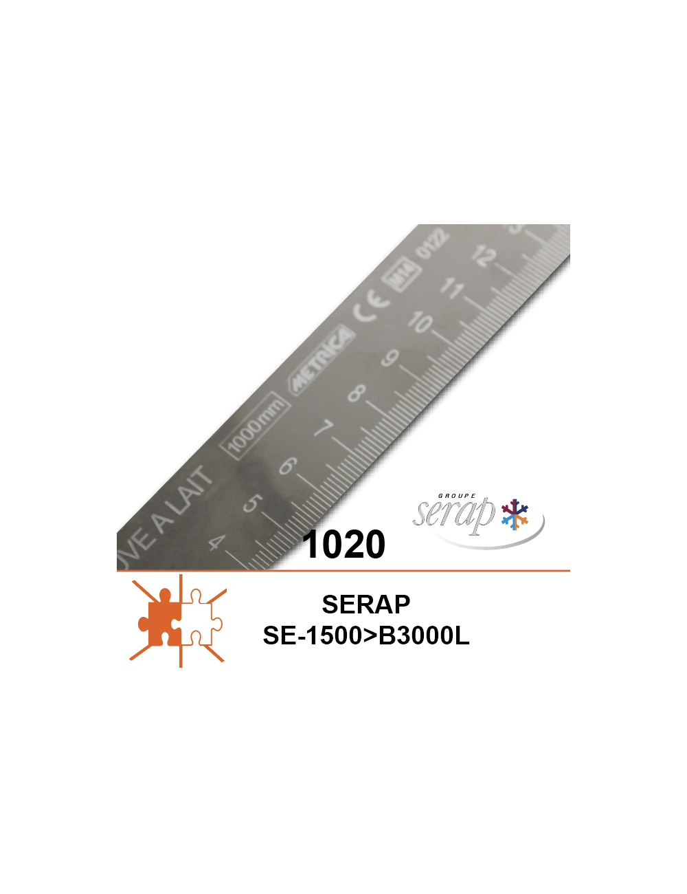 Règle graduée souple 1020mm SE 1500-B3000L