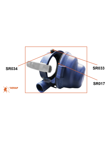 Joint d'étanchéité pour porte de nez autonettoyant Serap