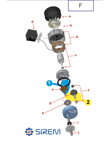 Hélice de ventilation pour motoréducteur Sirem