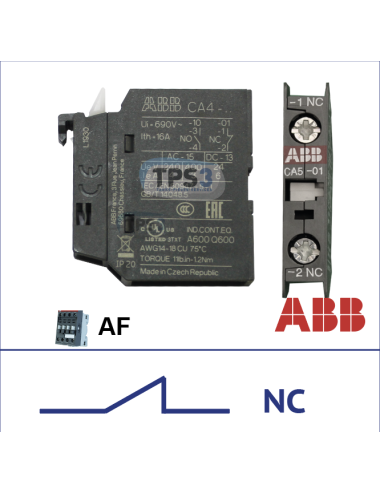 Contact auxiliaire NC pour contacteur ABB série AF