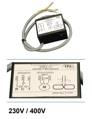 Programmateur d'agitation électronique 230/400V