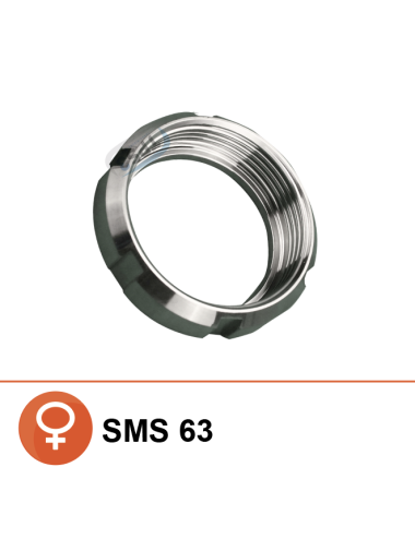 Ecrou SMS Ø63 inox 304