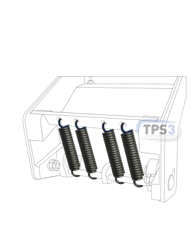 Ressort traction couvercle Alfa-Laval/Prominox RFT/SCO 200kg