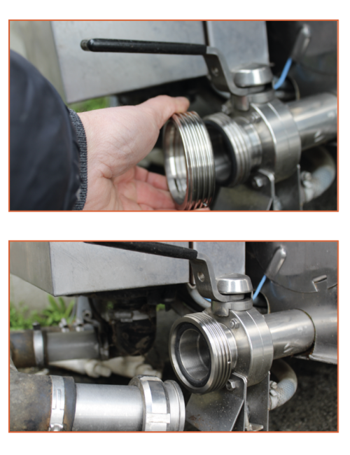 Adaptation inox femelle DIN Ø52 / mâle SMS Ø51