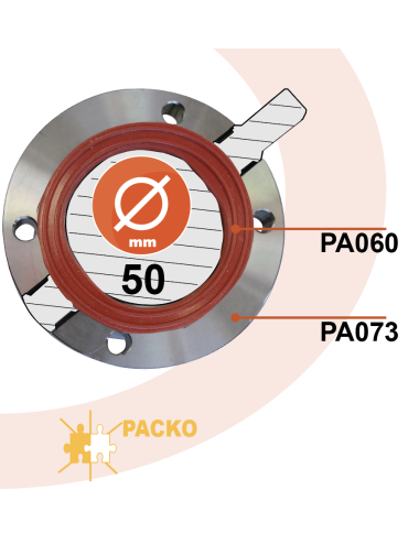 Garniture de vanne papillon Ø51 Packo