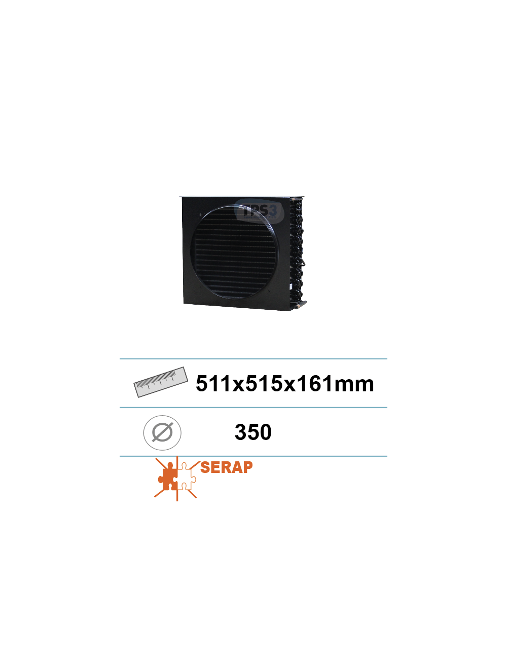 Condenseur 511x515x161 1 ouie D350 Condenseur 511x515x161 1 ouie D350