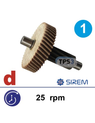 Ensemble 1er train pour motoréducteur Sirem type L&M 25tr/min