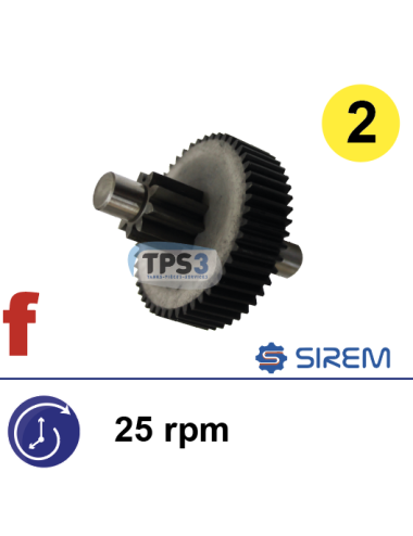Ensemble 2nd train pour motoréducteur Sirem type L&M 25tr/min
