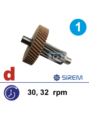Ensemble 1er train pour motoréducteur Sirem type L&M 30&32tr/min