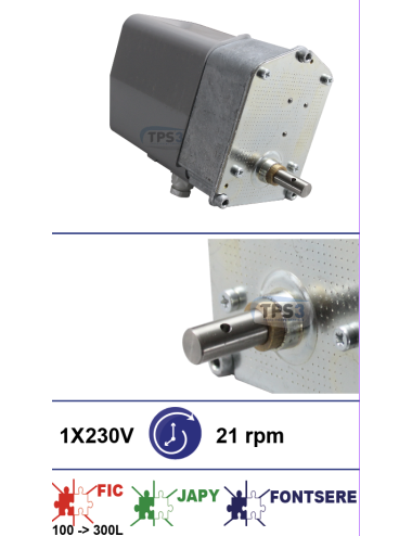 Motoréducteur Crouzet 1x230V 40 tr/min pour tanks FIC G1 100-300L