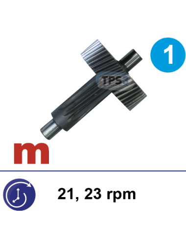 Ensemble 1er train métal pour MR Sirem type N renforcé 21 tr/min