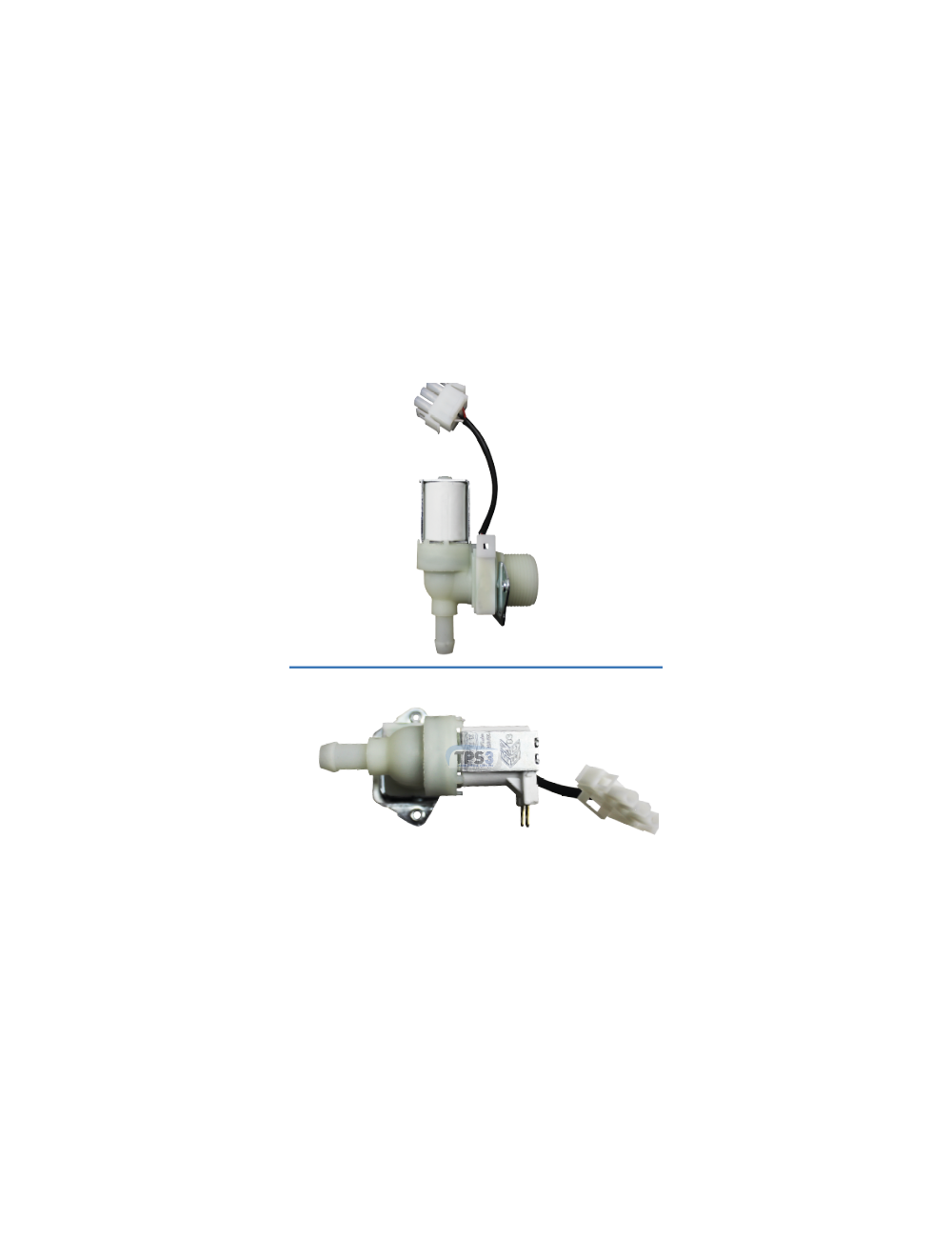 Electrovanne d’arrivée d’eau simple coudée Eaton 230V avec capteur de débit Electrovanne d’arrivée d’eau simple coudée Eaton 230V avec capteur de débit